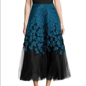 Sachin & Babi NAI MIDI FLOCKED SKIRT